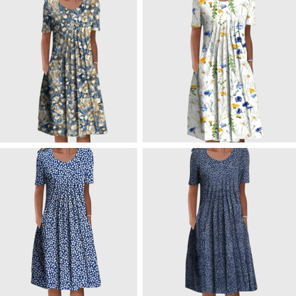Jessica-Long Figure Flattering Dress