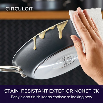 ScratchDefense Extreme Non-Stick Induction Frying Pan - 3 Sizes
