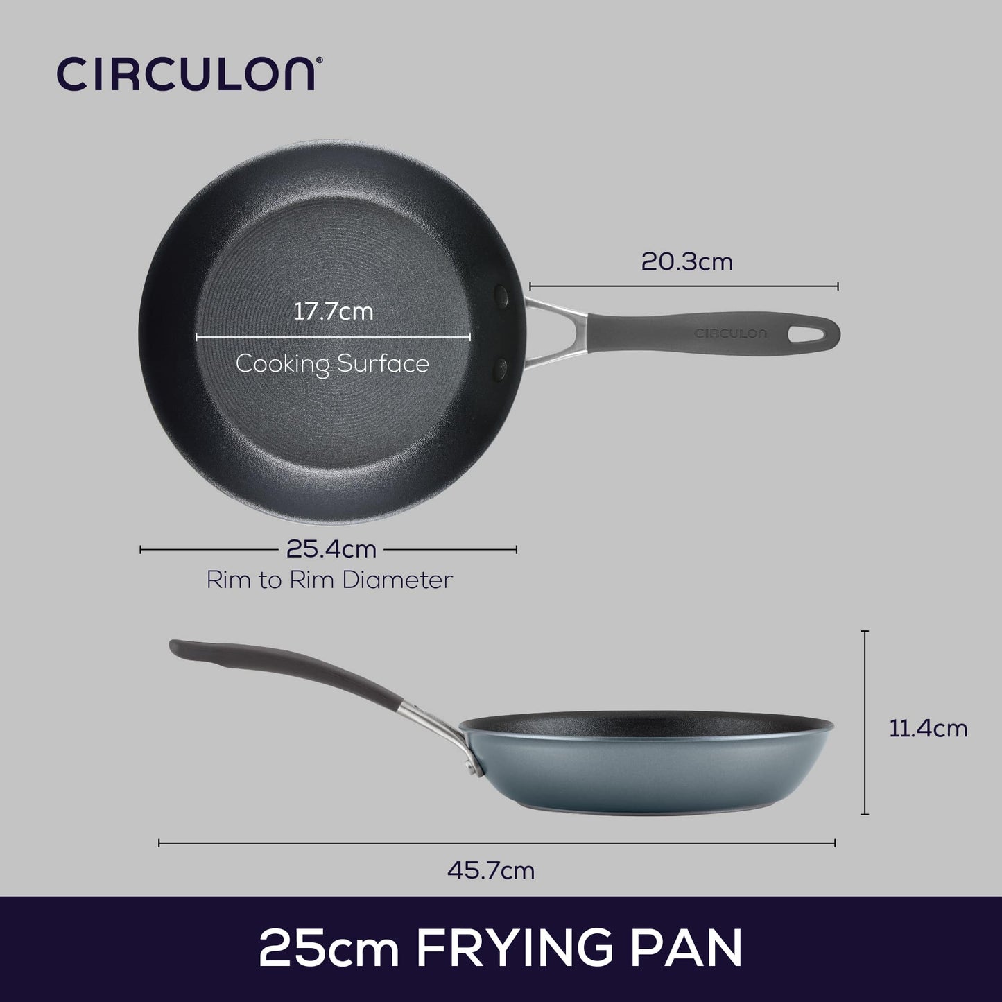 ScratchDefense Extreme Non-Stick Induction Frying Pan - 3 Sizes