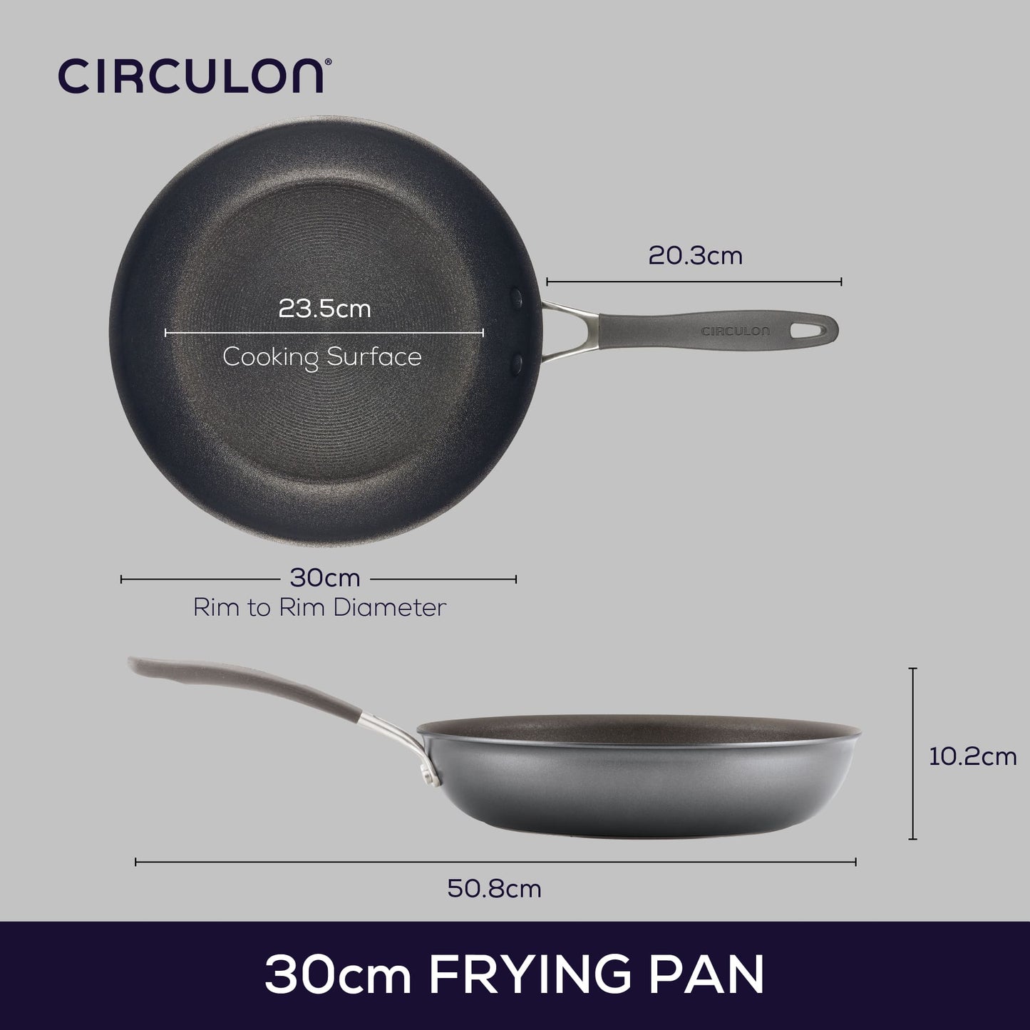 ScratchDefense Extreme Non-Stick Induction Frying Pan - 3 Sizes