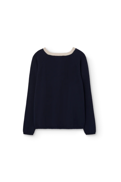 Deep Blue Bull Sweater