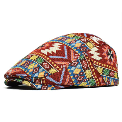 Jacob - Vintage Colourful Flat Cap