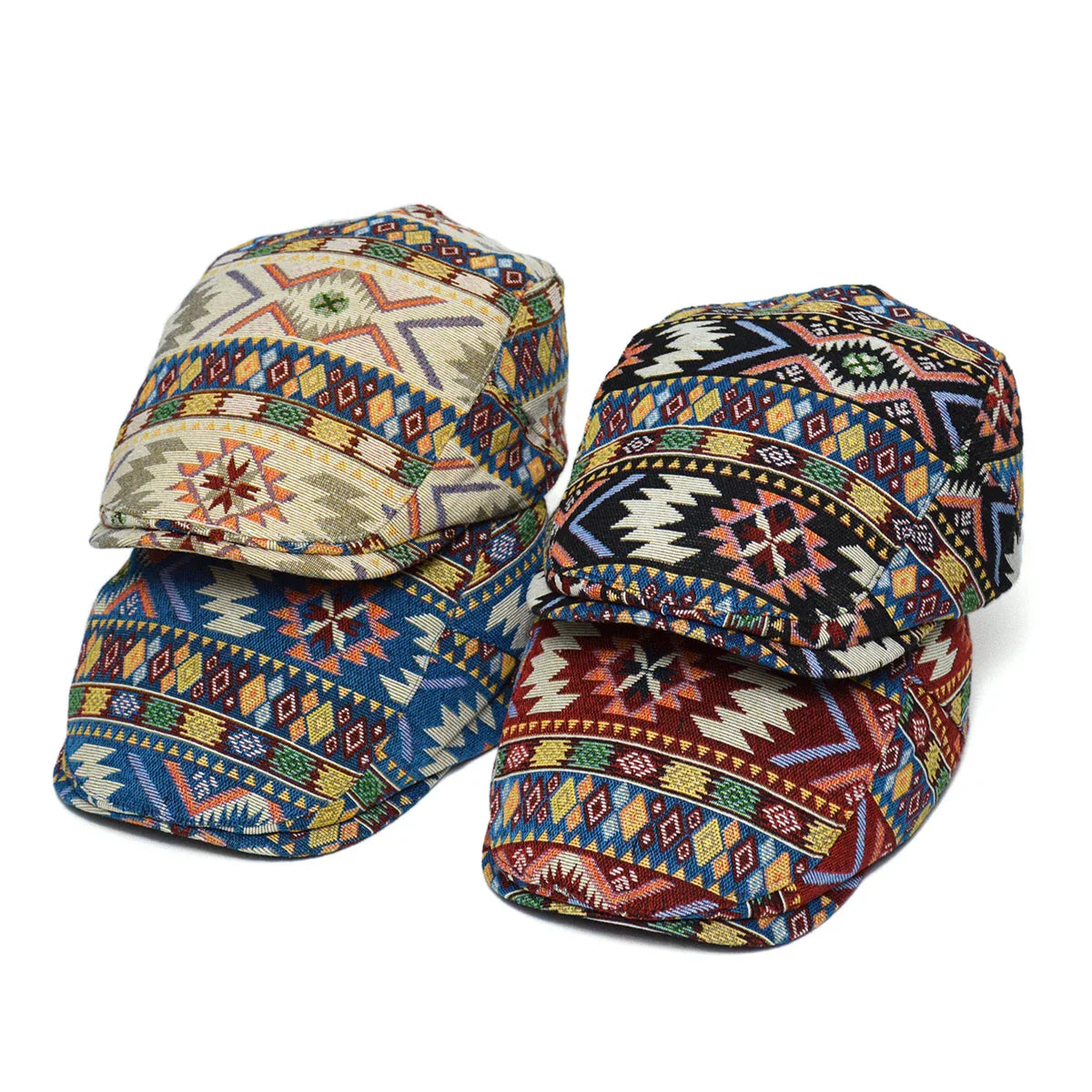 Jacob - Vintage Colourful Flat Cap