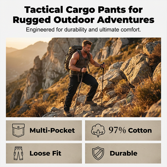 Cargo Hike™ Mens Trousers - Limited offer- Free Polarised Sunglasses